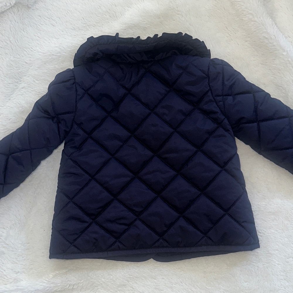 JANIE AND JACK The Quilted Ruffle Collar Jacket - Picture 7 of 8